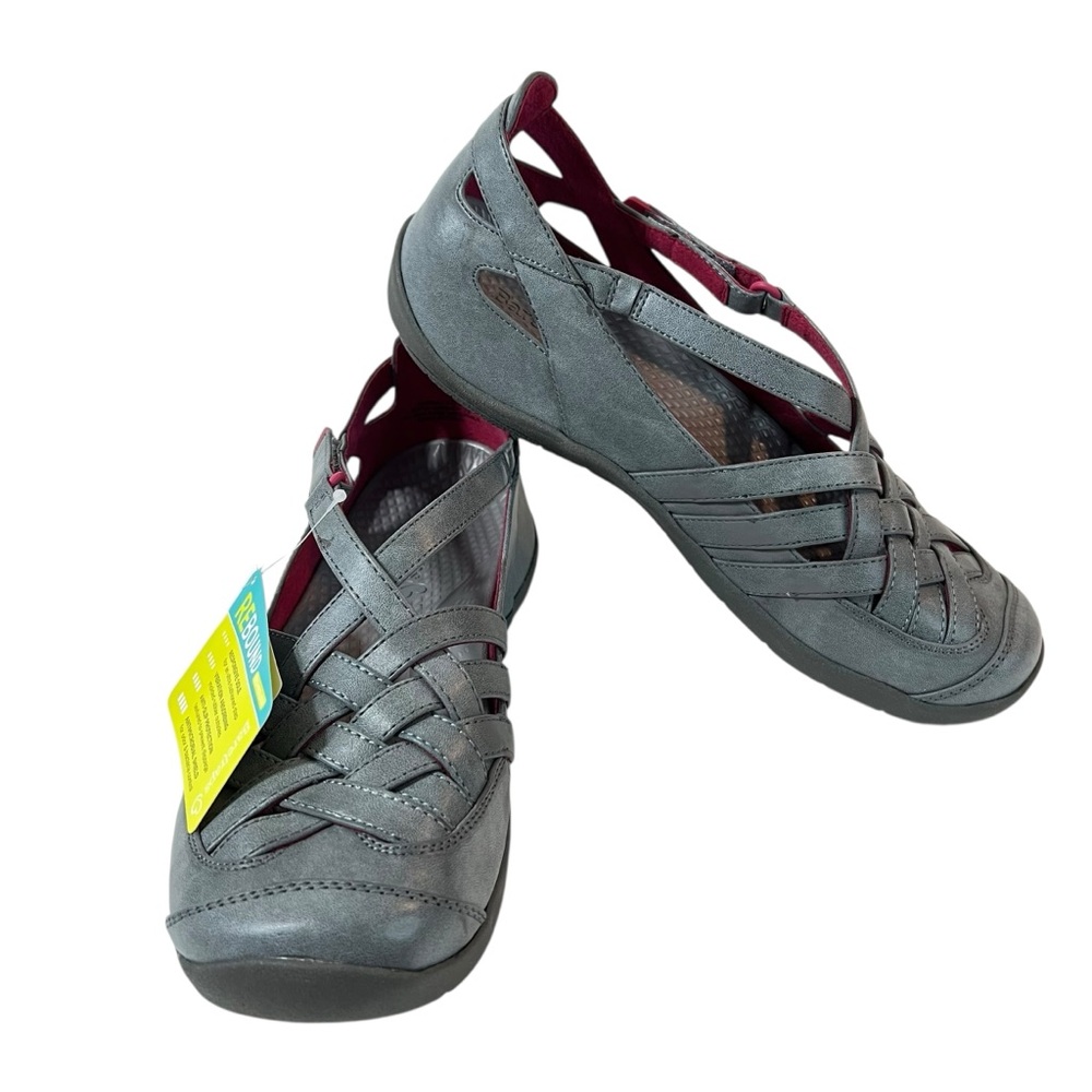 Baretraps Farrell Cross Strap Mary Jane Slip Ons Dark Gray